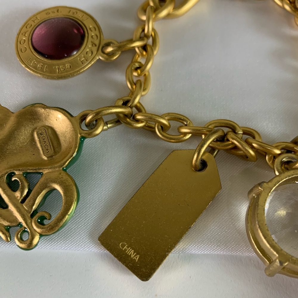 NEW $750 LIMITED EDITION COLLECTIBLE COACH BEACH STARFISH Y2K CHARM BRACELET - Picture 8 of 11